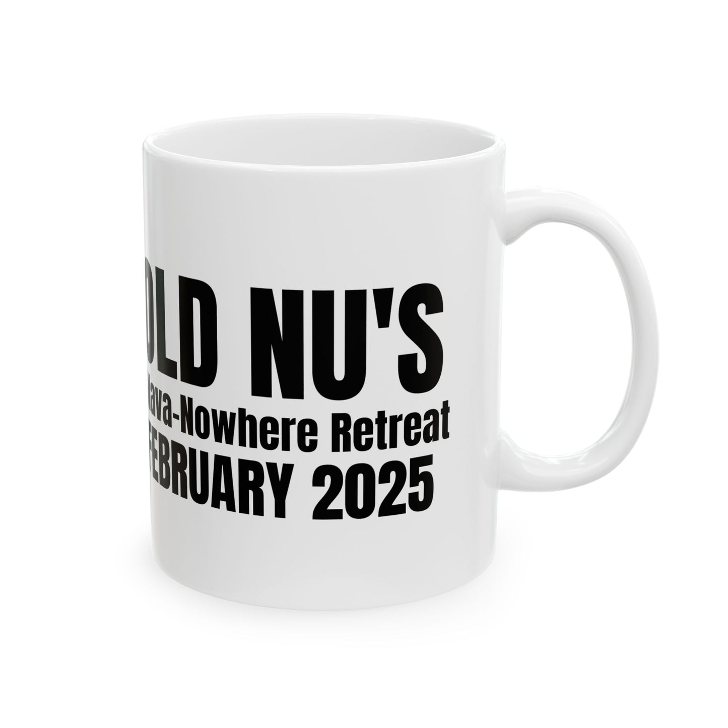 OLD NU'S Nava-Nowhere Retreat Commemorative Mug
