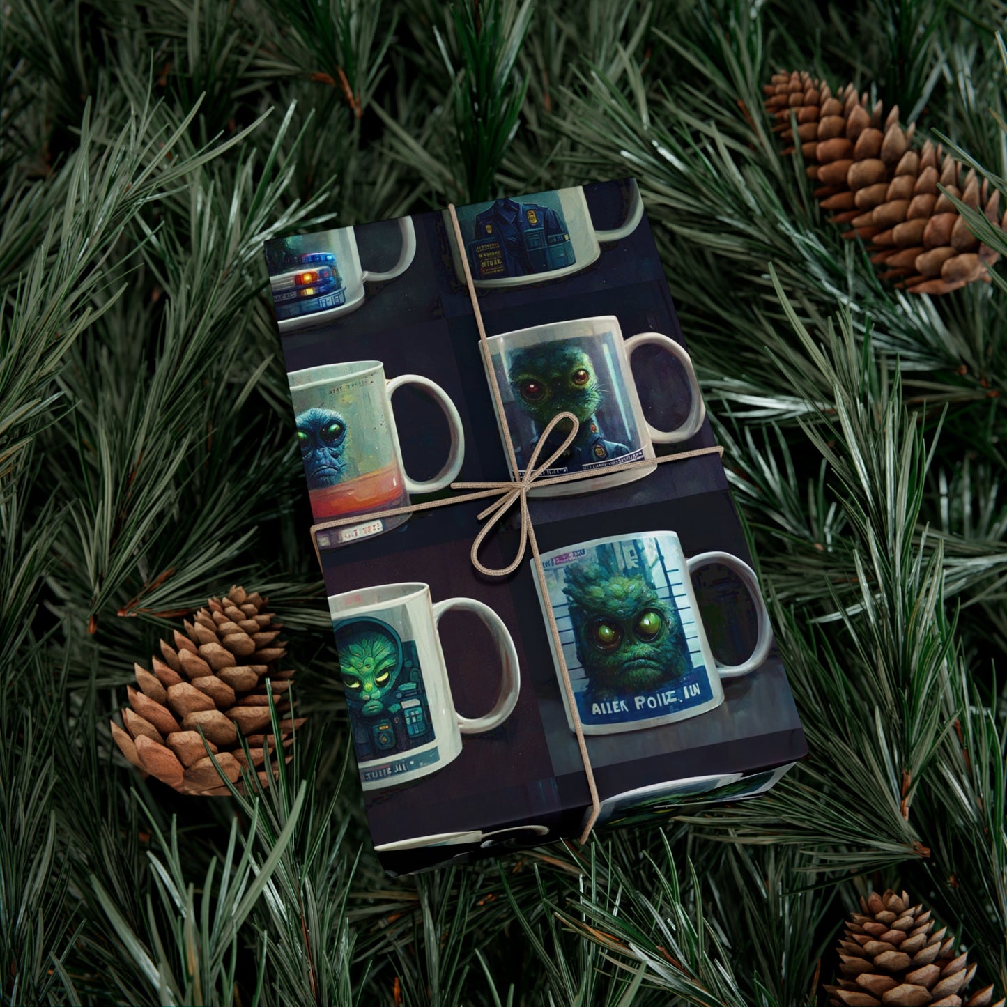 Cosmic Criminal Gift Wrap Paper