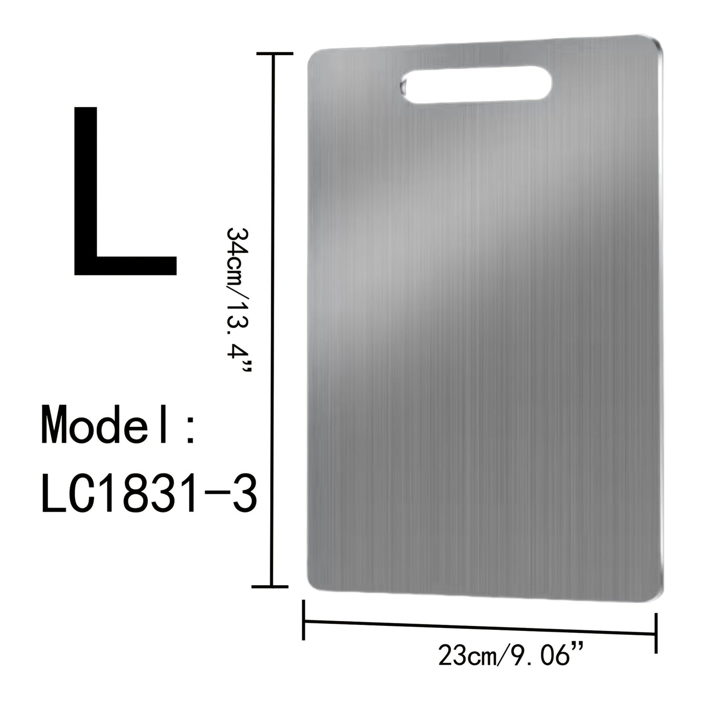 New 2025 Titanium Cutting Board Set - Heavy-Duty 100% Pure Titanium, Double-Sided Food-Safe Kitchen Chopping Boards with Rounded Edges & Non-Slip Grip, Hygienic & Easy-Clean Surface for Meat, Vegetables, Fruits - Ideal Mother