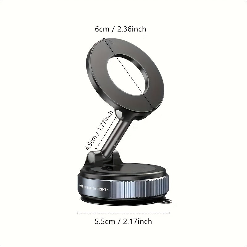 4pcs Magnetic Phone Stand Set - Including 1 Stand, 1 Magic Ring, 1 Cleaning Cloth And 1 Rubber Pad - N52 Strong Magnet, 360° Rotatable Adjustable Stand, Suitable for Desktop, Home And Office