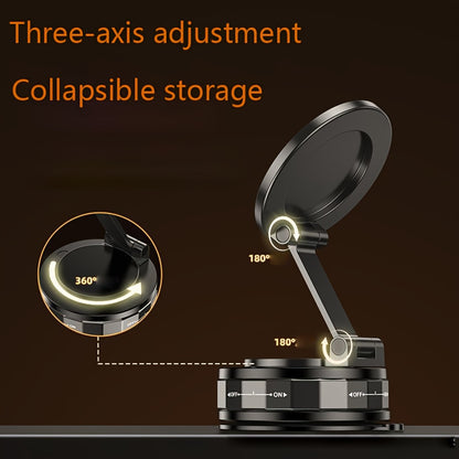 4pcs Magnetic Phone Stand Set - Including 1 Stand, 1 Magic Ring, 1 Cleaning Cloth And 1 Rubber Pad - N52 Strong Magnet, 360° Rotatable Adjustable Stand, Suitable for Desktop, Home And Office