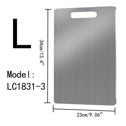 New 2025 Titanium Cutting Board Set - Heavy-Duty 100% Pure Titanium, Double-Sided Food-Safe Kitchen Chopping Boards with Rounded Edges & Non-Slip Grip, Hygienic & Easy-Clean Surface for Meat, Vegetables, Fruits - Ideal Mother